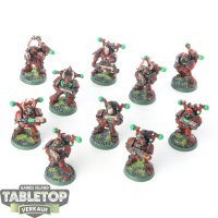 Space Marines - 10x Chaos Space Marines klassisch - bemalt