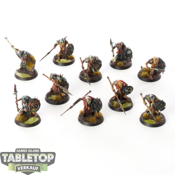 Orruk Warclans - 10 x Gutrippaz - bemalt