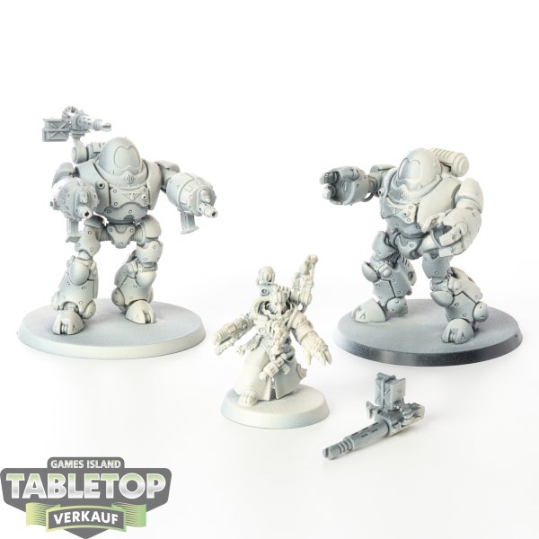 Adeptus Mechanicus - 2 x Kastelan Robots - teilweise bemalt