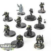 Astra Militarum - 10x Cadians - teilweise bemalt