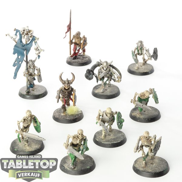 Soulblight Gravelords - 10x Deadwalker  Skeleton - klassisch - teilweise bemalt