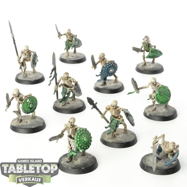 Soulblight Gravelords - 10x Deadwalker  Skeleton - klassisch - teilweise bemalt