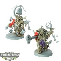 Death Guard - 2 x Chosen of Mortarion - teilweise bemalt