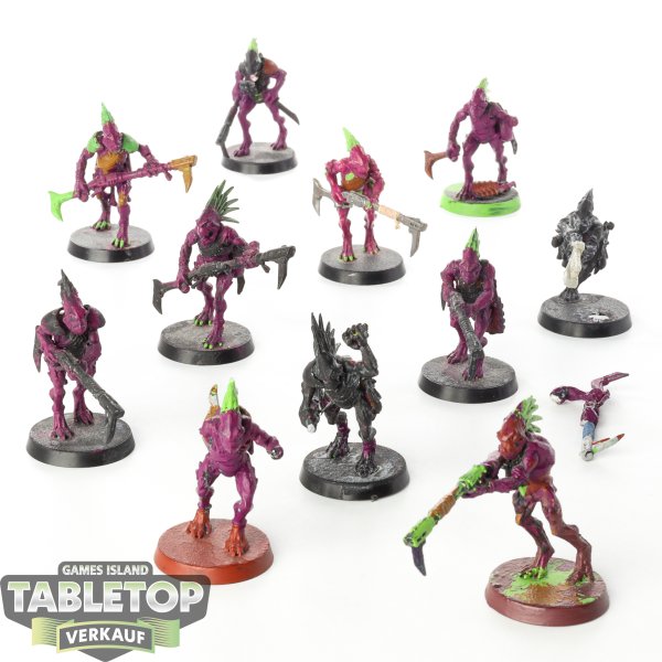 Tau Empire - 11x Kroot Carnivores - teilweise bemalt