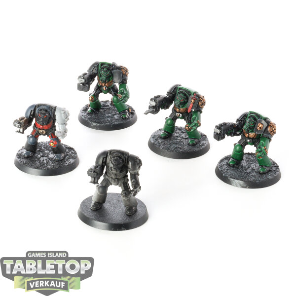 Space Marines - 5 Terminator klassisch - teilweise bemalt