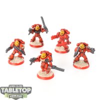 Blood Angels - 5 x Vanguard Veteran Squad - teilweise bemalt