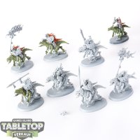 Seraphon - 8x Saurus Knights klassisch - teilweise bemalt