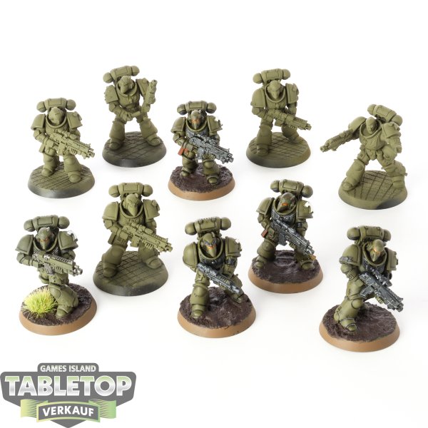 Space Marines - 10 x Intercessors - teilweise bemalt