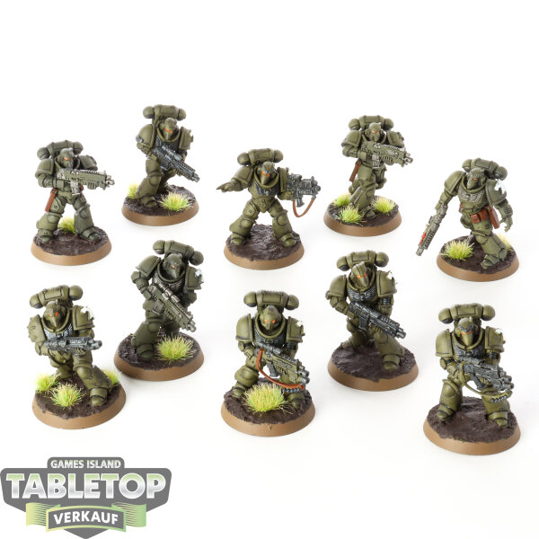 Space Marines - 10 x Intercessors - teilweise bemalt