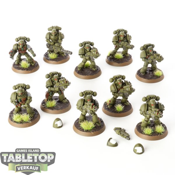 Space Marines - 10 x Tactical Squad - bemalt