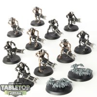 Necrons - 10x Necron Warriors - teilweise bemalt