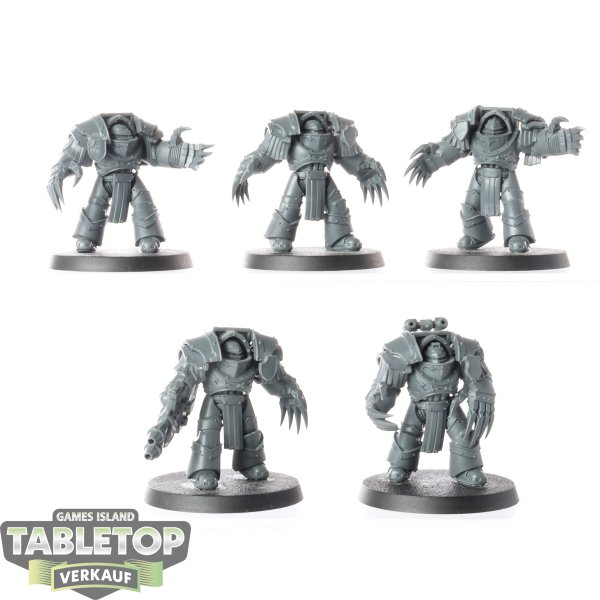 Horus Heresy - 5 Legion Cataphractii Terminator Squad - unbemalt