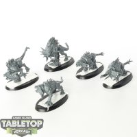 Blades of Khorne - 5 x Flesh Hounds - unbemalt