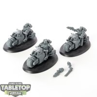 Space Marines - 3x Outriders - unbemalt