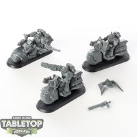 Dark Angels - 3x Ravenwing Bike Squadron - unbemalt