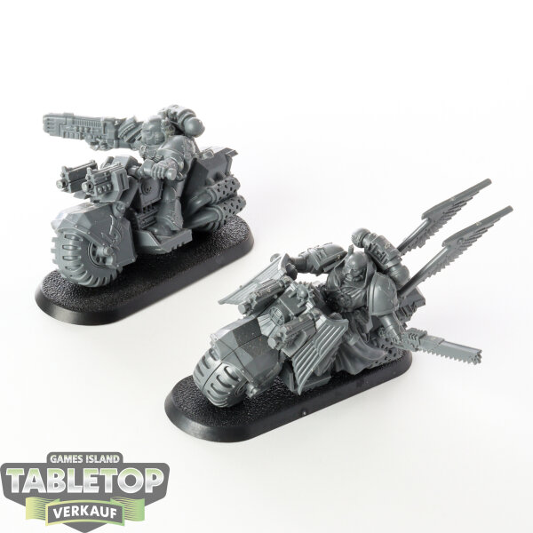 Dark Angels - 2x Ravenwing Bike Squadron - unbemalt