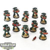 Dark Angels - 10x Tactical Squad - bemalt