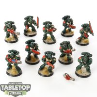 Dark Angels - 10x Tactical Squad - bemalt