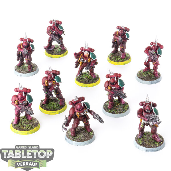 Space Marines - 10x Primaris Infiltrators - bemalt