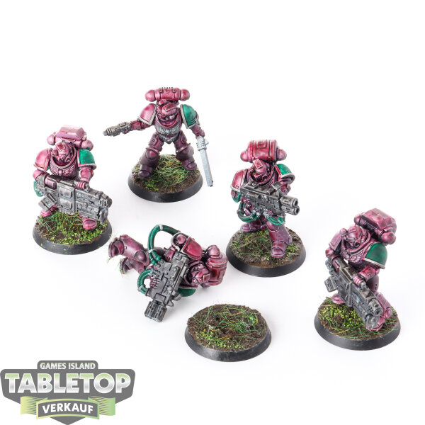 Space Marines - 5x Devastator Squad - bemalt