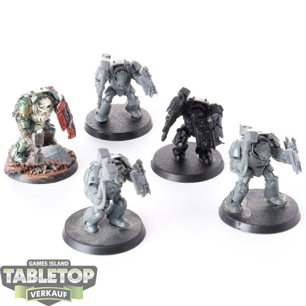 Dark Angels - 5x Terminator Assault Squad - teilweise bemalt