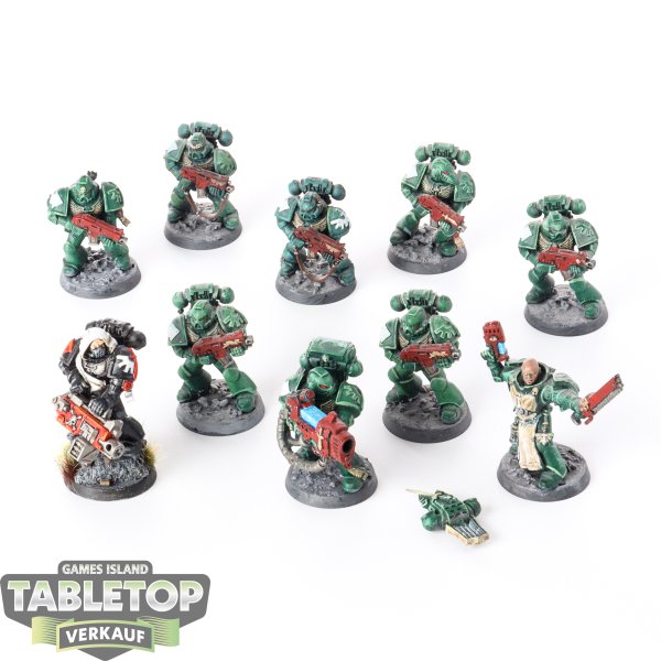 Dark Angels - 10x Tactical Squad klassisch - bemalt