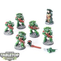 Dark Angels - 6x Tactical Squad klassisch - bemalt