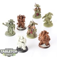 Death Guard - 7x Plague Marines - teilweise bemalt