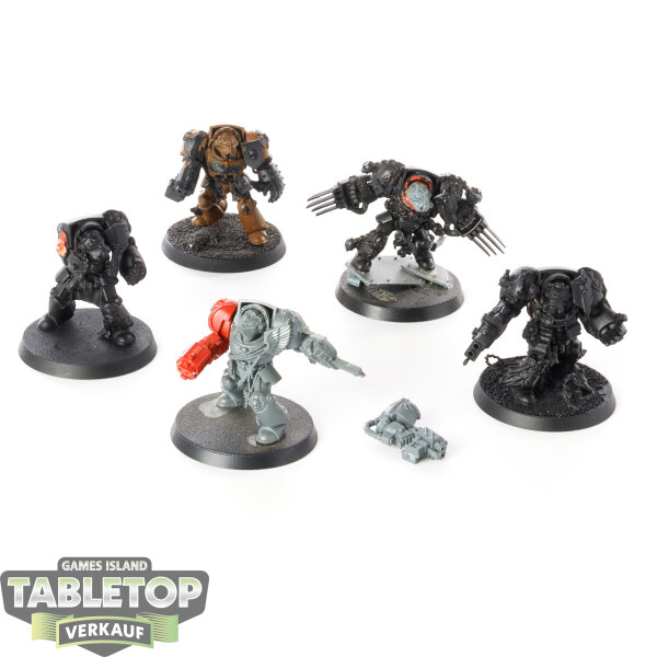 Blood Angels - 5 Terminator Squad klassisch - teilweise bemalt