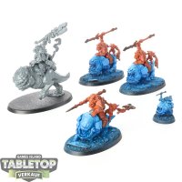 Orks - 4x Squighog Boyz - teilweise bemalt