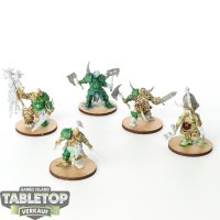 Maggotkin of Nurgle - 5 x Putrid Blightkings - teilweise...