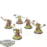 Maggotkin of Nurgle - 5 x Putrid Blightkings - bemalt