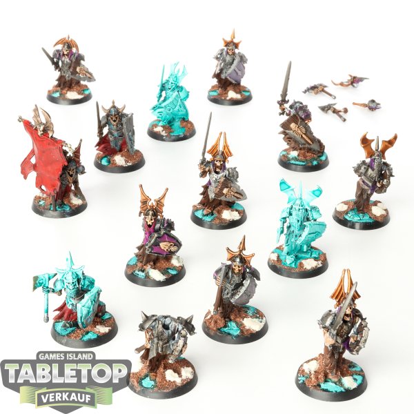 Soulblight Gravelords - 14 x Grave Guard - bemalt