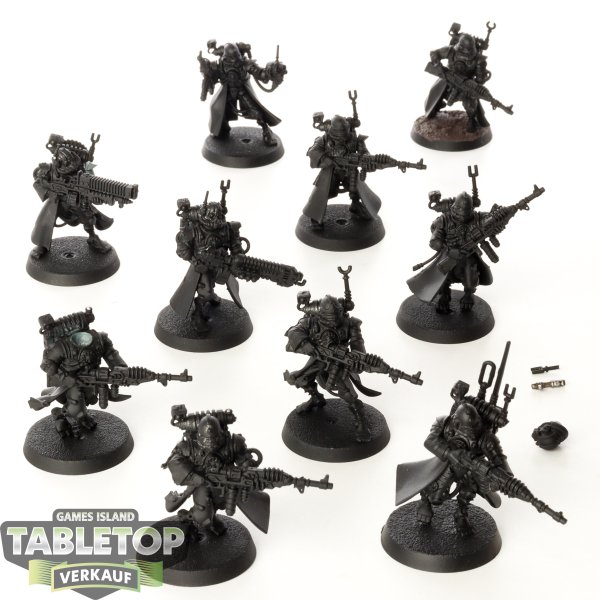 Adeptus Mechanicus - 10x Skitarii Vanguard - teilweise bemalt