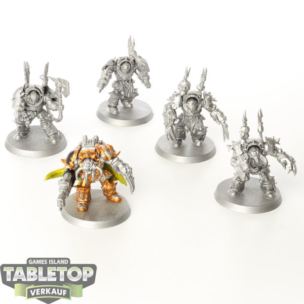 Chaos Space Marines - 5x Chaos Terminator Squad - teilweise bemalt