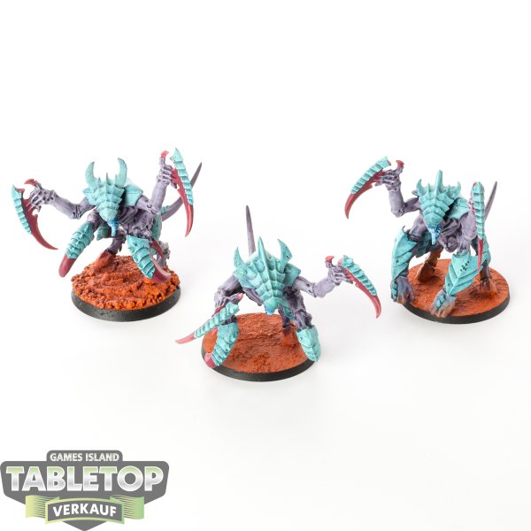 Tyraniden - 3 x Tyranid Warriors - bemalt