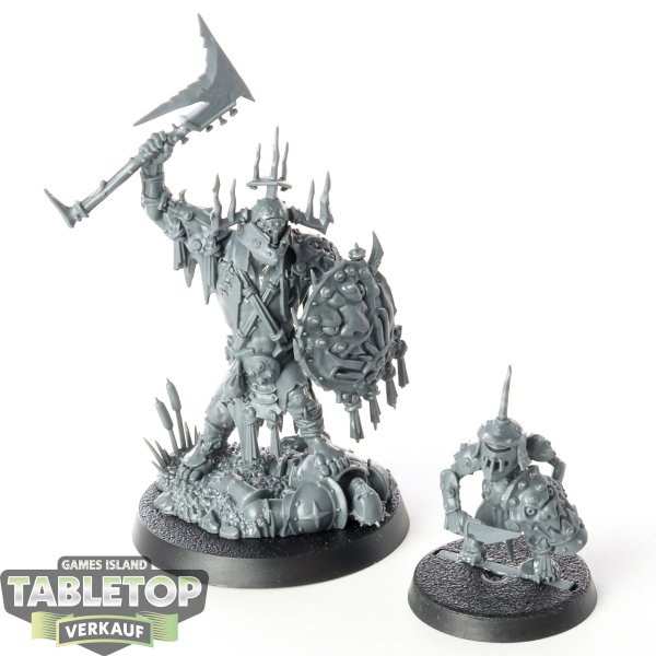 Orruk Warclans - Killaboss with Stab-grot - unbemalt