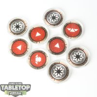 Star Wars: Legion - 9x Order Tokens in Token Cases -...