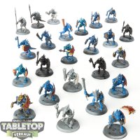 Seraphon - 24x Saurus Warriors (Classic) - teilweise bemalt