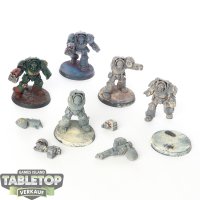 Space Marines - 5x Terminator Squad - teilweise bemalt