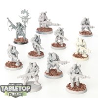 Genestealer Cults - 10 x Neophyte Hybrids - teilweise bemalt