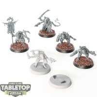 Genestealer Cults - 5 x Hybrid Metamorphs - teilweise bemalt