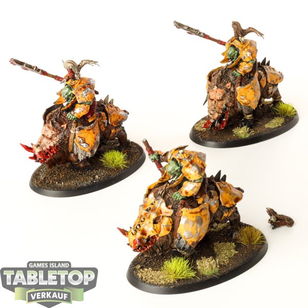 Orruk Warclans - 3 x Gore-gruntas - bemalt