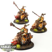 Orruk Warclans - 3 x Gore-gruntas - bemalt