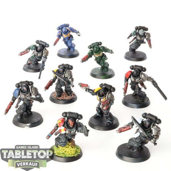 Deathwatch - 10 x Assault Intercessors - teilweise bemalt