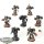 Black Templars - 7 x  Assault Squad klassisch - teilweise bemalt