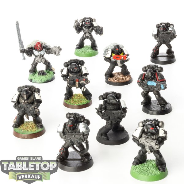 Black Templars - 10 x Tactical Squad klassisch - teilweise bemalt