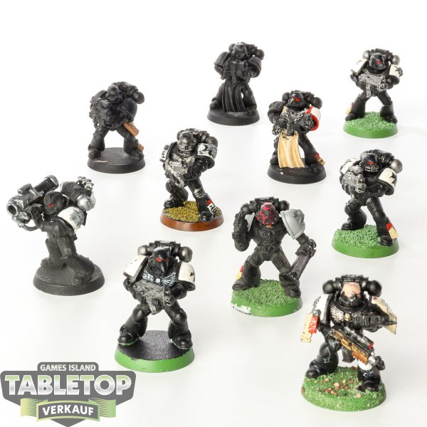 Black Templars - 10 x Tactical Squad klassisch - teilweise bemalt