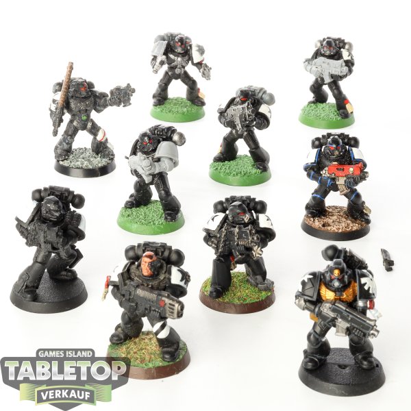 Black Templars - 10 x Tactical Squad klassisch - teilweise bemalt