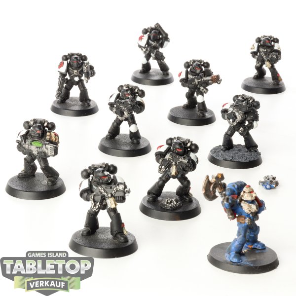 Black Templars - 10 x Tactical Squad klassisch - teilweise bemalt